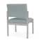 Lesro Lenox Steel Armless Guest Chair, Ash (Blue) Seat, Ash Back, 22.5 W 24.5 L 32 H, No Arms LS1102 - alternate 3
